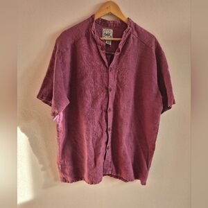 100% Hemp Mens Button Down Shirt XL